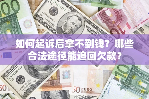 武汉如何起诉后拿不到钱？哪些合法途径能追回欠款？