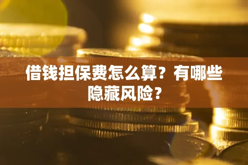 武汉借钱担保费怎么算？有哪些隐藏风险？