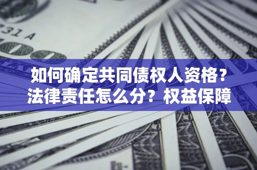 武汉如何确定共同债权人资格？法律责任怎么分？权益保障技巧揭秘！