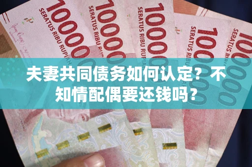 武汉夫妻共同债务如何认定？不知情配偶要还钱吗？