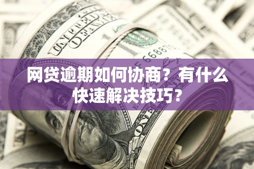 武汉网贷逾期如何协商？有什么快速解决技巧？