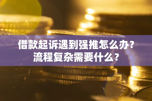武汉借款起诉遇到强推怎么办？流程复杂需要什么？