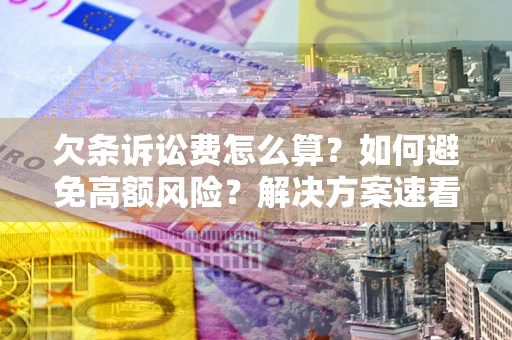 武汉欠条诉讼费怎么算？如何避免高额风险？解决方案速看！