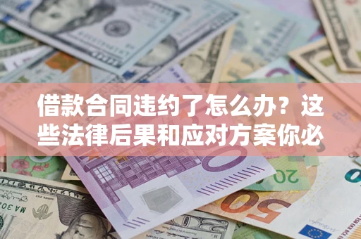 武汉借款合同违约了怎么办？这些法律后果和应对方案你必须知道