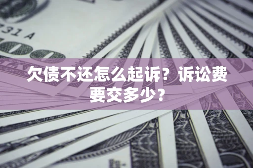 武汉欠债不还怎么起诉？诉讼费要交多少？