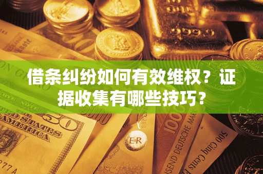 武汉借条纠纷如何有效维权？证据收集有哪些技巧？
