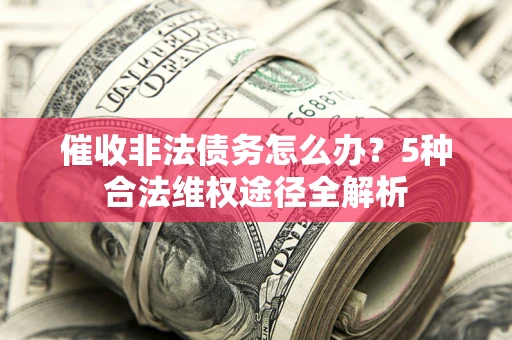 武汉催收非法债务怎么办？5种合法维权途径全解析